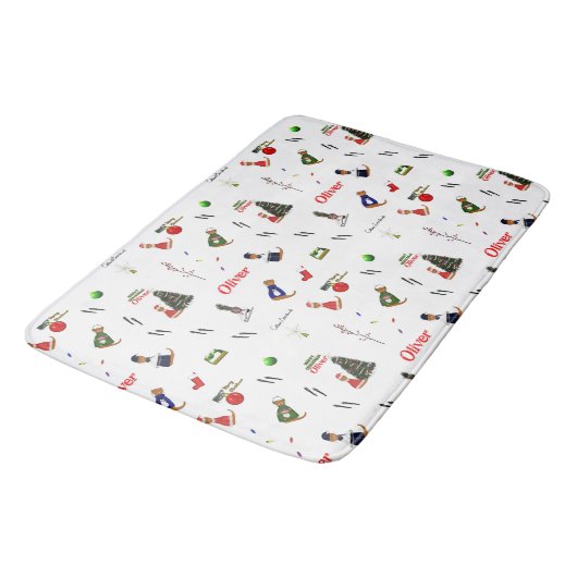 Oliver The Otter Random Pattern Badmat (Gekanteld)