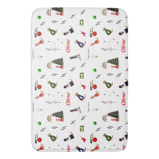 Oliver The Otter Random Pattern Badmat (Voorkant Verticaal)