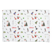 Oliver The Otter Random Pattern Kussensloop (Voorkant)