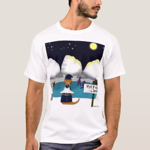 Oliver The Otter Schaatsen aan de rivier T-shirt