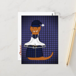 Oliver The Otter Schaatsen Briefkaart