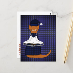 Oliver The Otter Schaatsen Briefkaart