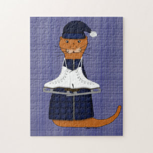 Oliver The Otter Schaatsen Jigzaag Puzzle Legpuzzel