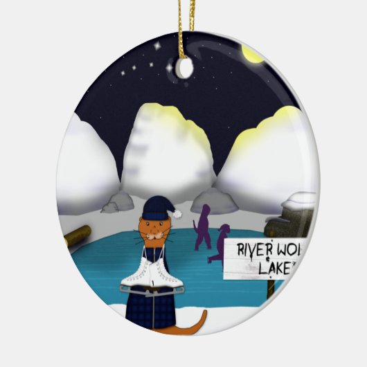 Oliver The Otter Schaatsen op het Ornament van de  (Links)