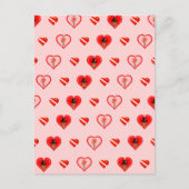 Oliver The Otter Valentijnsdag Pattern Briefkaart (Voorkant)