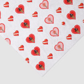 Oliver The Otter Valentijnsdag Patternn Tissuepapier (Detail)