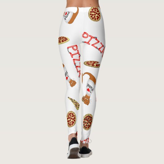 Oliver The Otters Birthday Party geconstrueerd Leggings (Achterkant)