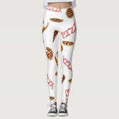 Oliver The Otters Birthday Party geconstrueerd Leggings (Voorkant)