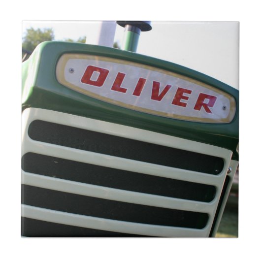 Oliver tractor tegels wand hangende huisdekselgift tegeltje (Voorkant)