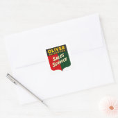 Oliver Tractors  verkoop- en serviceteken Vierkante Sticker (Envelop)
