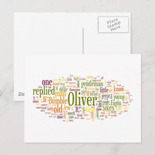 Oliver Twist Briefkaart (Voorkant / Achterkant)