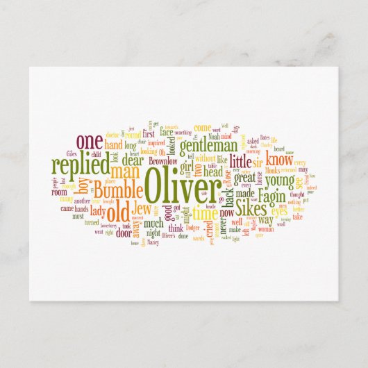 Oliver Twist Briefkaart (Voorkant)