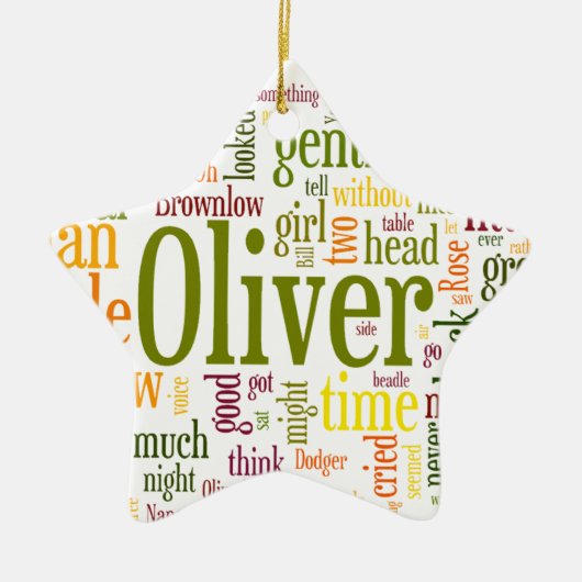 Oliver Twist Keramisch Ornament (Voorkant)