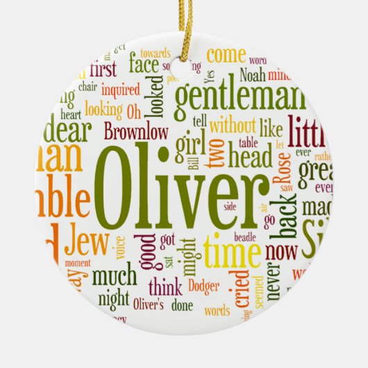 Oliver Twist Keramisch Ornament (Voorkant)