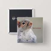 Oliver Twist Squirrel Vierkante Button 5,1 Cm (Voorkant /achterkant)