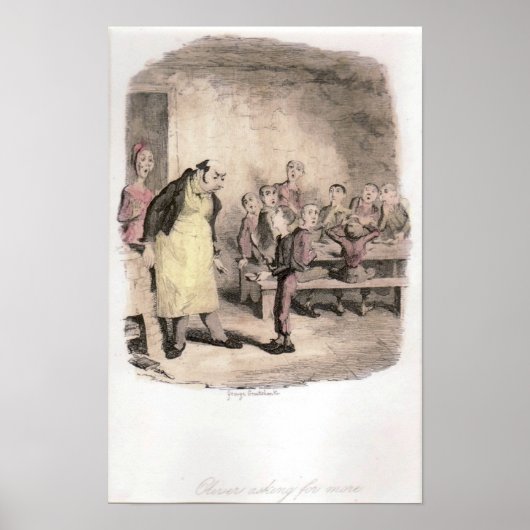 Oliver Twist vraagt om meer origineel Poster (Voorkant)