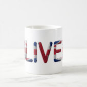 Oliver UK Vlaggennaam Union Jack Typografie Koffiemok (Center)