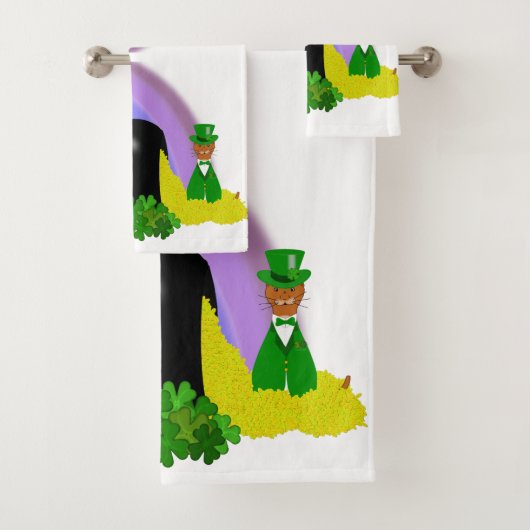 "Oliver vindt een potje goud - Saint Patrick's Day Bad Handdoek (Insitu)
