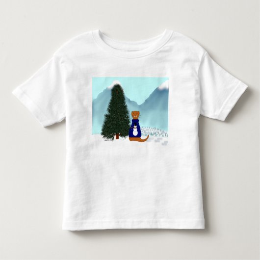 Oliver vindt zijn kerstboom kinder shirts (Voorkant)