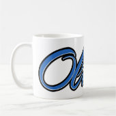 Oliver Vorname Name blue Tasse Kaffeetasse Koffiemok (Links)
