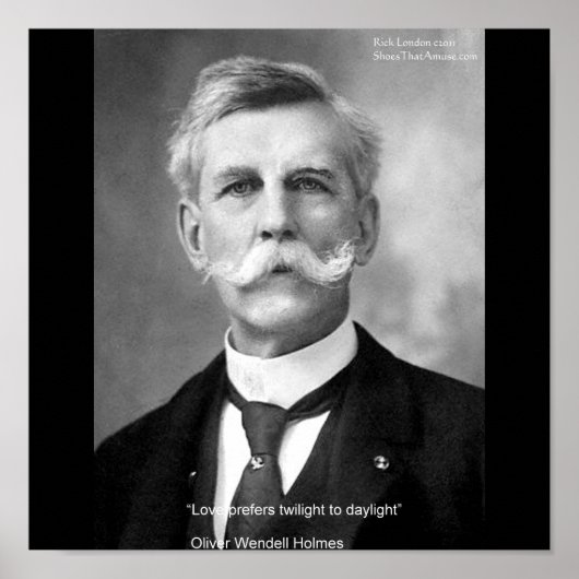 Oliver W Holmes "Love Twilight" Citaat Posters (Voorkant)