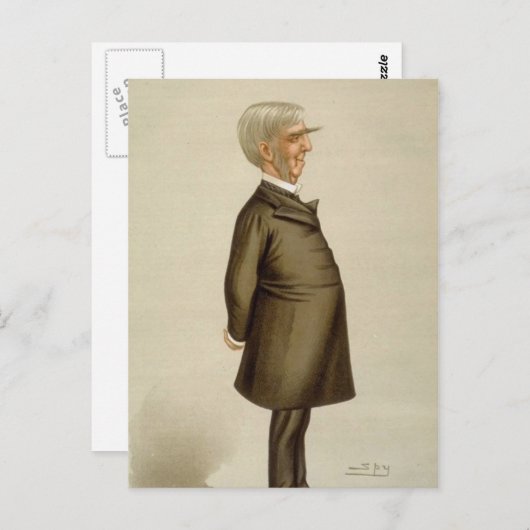Oliver Wendell Holmes, Sr. Briefkaart (Voorkant / Achterkant)