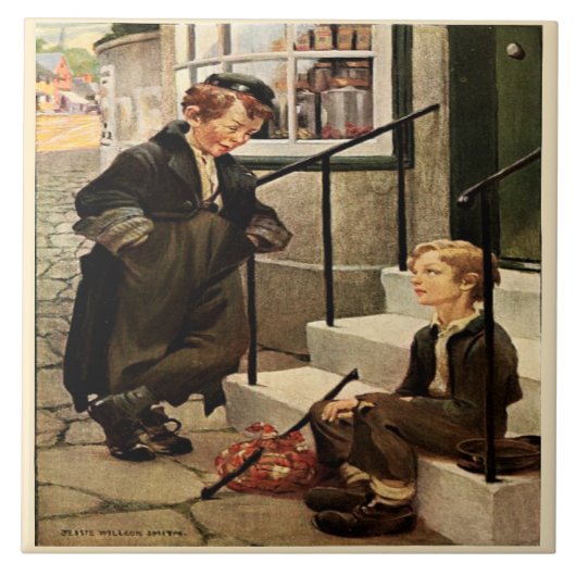Oliver's eerste ontmoeting met Jessie Willcox Dick Tegeltje (Voorkant)
