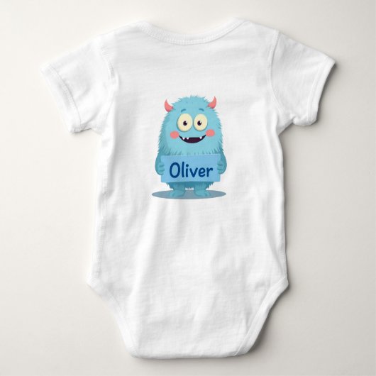 Oliver's Monstrous Pal Romper (Achterkant)