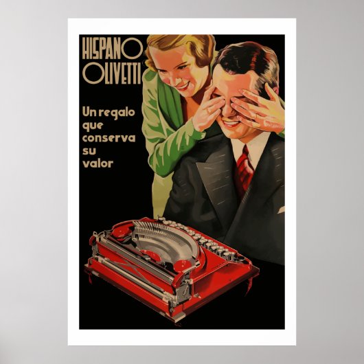  Olivetti Ads (teruggezet) Poster (Voorkant)