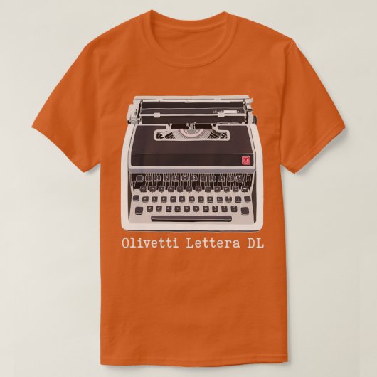 Olivetti Lettera DL kleurentekening T-shirt (Design voorkant)