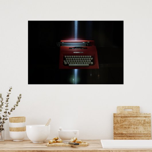 Olivetti Typewriter Poster (Keuken)