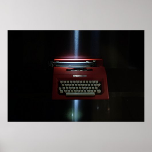 Olivetti Typewriter Poster (Voorkant)
