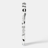 Olivia Aangepaste Naam Zwart Wit  Case-Mate iPhone Case (Achterkant / Rechts)