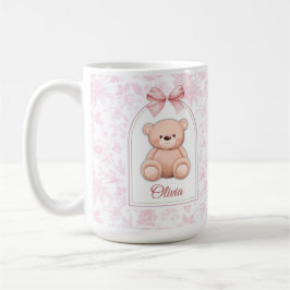 Olivia | Aangepaste Roze Teddybeer Nursery Design Koffiemok