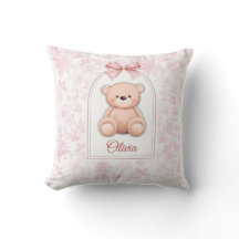 Olivia | Aangepaste Roze Teddybeer Nursery Design