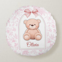 Olivia | Aangepaste Roze Teddybeer Nursery Design