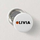 Olivia Basketball Ronde Button 3,2 Cm (Voorkant /achterkant)