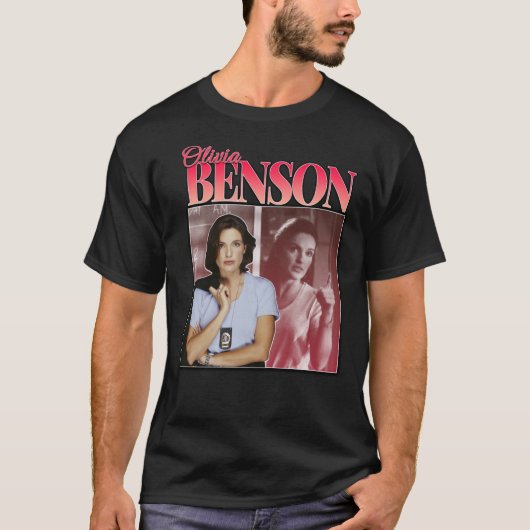 Olivia Benson 90's Geïnspireerde  homage Klassiek T-shirt (Voorkant)