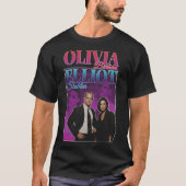 Olivia Benson &amp; Elliot Stabler 90s Geïnspireer T-shirt (Voorkant)