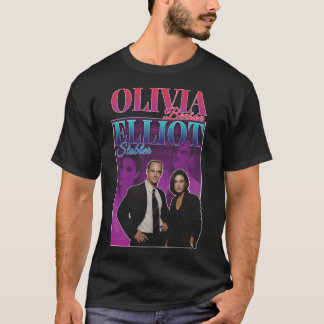 Olivia Benson &amp; Elliot Stabler 90s Geïnspireer T-shirt