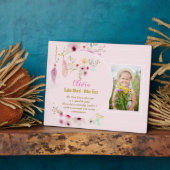 OLIVIA - Betekenis Meisjesnaam Geschenk - Zeemeerm Fotoplaat (Zijkant)