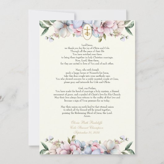 Olivia Bidsprenskaarten Kaart (Voorkant)