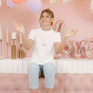 Olivia BRIDESMEISJE   Modern Minimalistisch Script T-shirt