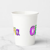 "Olivia" Cartoon Karakternaam Papieren Bekers (Links)