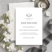 Olivia Christelijke Trouw Monogram Save the Date