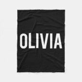 Olivia - Cool New Funny Name Fan Gift Tee  Fleece Deken (Voorkant)