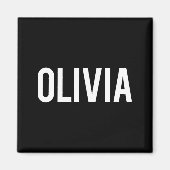Olivia - Cool New Funny Name Fan Gift Tee  Magneet (Voorkant)