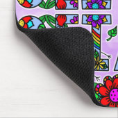 Olivia, Digital Folk Art Style Girl's Name Muismat (Hoek)