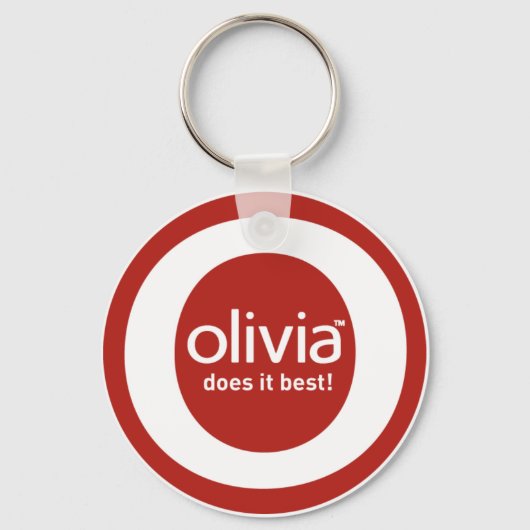"Olivia doet het het beste" Sleutelhanger (Voorkant)
