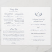 Olivia Dusty Blue kathokatholieke bruiloft (Voorkant)